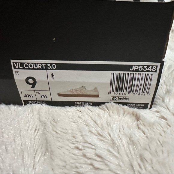 Adidas Women's Cream and Peach Sneakers - Picture 5 of 5